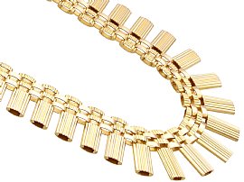 Vintage French Gold Necklace for Sale 