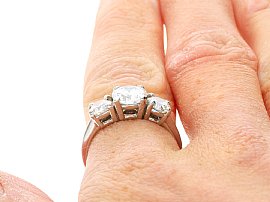 platinum trilogy diamond ring uk wearing