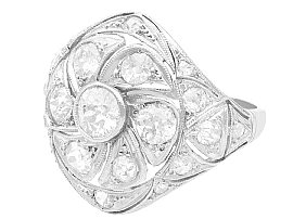 1920's Art Deco Diamond Ring in Platinum for Sale UK