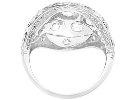 Antique 1920's Art Deco Diamond Ring in Platinum for Sale