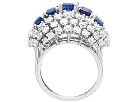 5 Carat Sapphire Ring with Diamonds UK