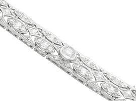 Art Deco sapphire and diamond bracelet in platinum