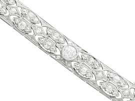 sapphire and diamond bracelet in platinum art deco