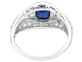 Sapphire and Platinum Dress Ring