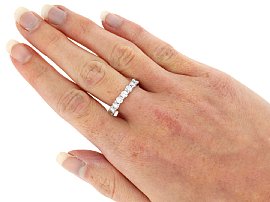 Wearing Image for Size O Diamond Eternity Ring