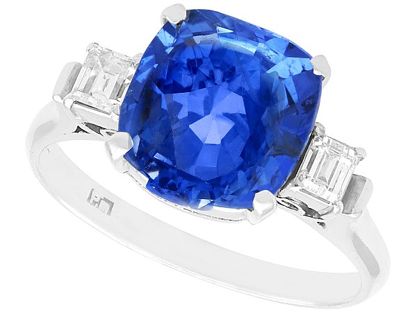 1950s sapphire and diamond ring for sale