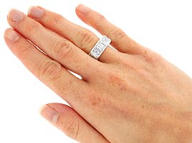 Wearing 9.5 Carat Diamond Eternity Ring