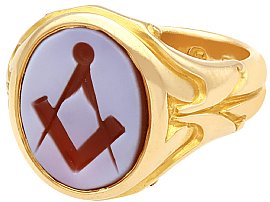 Masonic Mens Ring in Gold for Sale