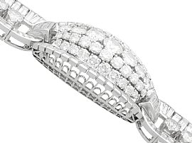 Fine 1920s art deco diamond bracelet for sale