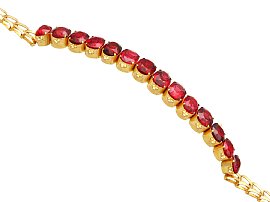 Antique Red Spinel Bracelet for Sale