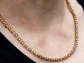 Antique Rare Gold Chain Wearing 
