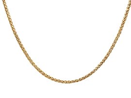 Antique 15ct Yellow Gold Woven Chain