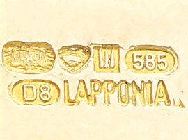 Lapponia Gold Bracelet Hallmarks