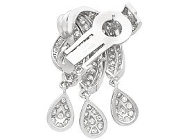 Platinum Diamond Drop Earrings for Sale