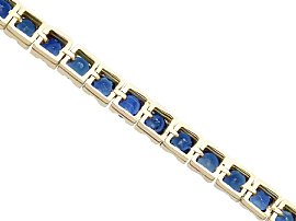 Sapphire tennis bracelet in gold