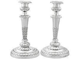 Sterling Silver Candlesticks by Matthew Boulton - Antique George III (1817)