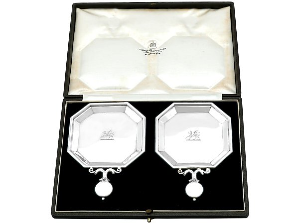 Boxed Silver Serving Waiters