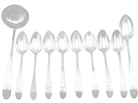 Sterling Silver Spoon Set for Sale