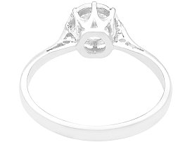 Single Solitaire Diamond Ring in White Gold for Sale