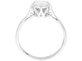 Single Solitaire Diamond Ring in White Gold for Sale