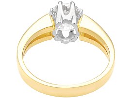 Diamond Solitaire Ring Unisex in Gold