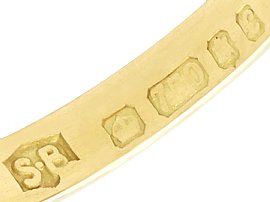 Diamond Solitaire Ring Unisex in Gold Hallmarks