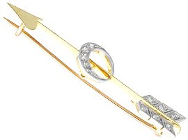 Victorian Diamond Arrow Brooch