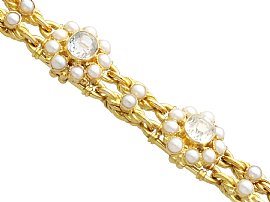 Rock Crystal Bracelet with Pearls for Sale UK