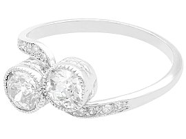 Edwardian Diamond Twist Ring for Sale