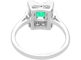 0.50 Carat Emerald Ring with Diamonds