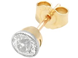 Diamond Stud Earrings 18ct Yellow Gold for Sale