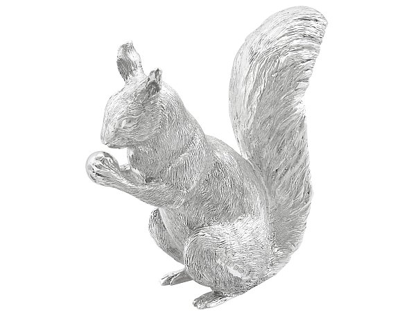 Sterling Silver Squirrel Ornament