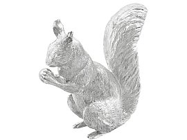 Sterling Silver Model of a Squirrel - Contemporary 2000