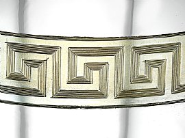 London Sterling Silver Goblet Detail