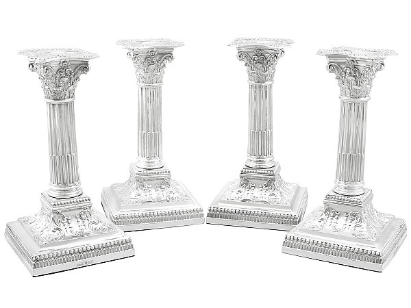 Silver Piano Candle Holders