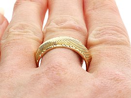 Wearing Georgian Gold Ring