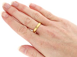 Wearing 18th Century Gold Ring
