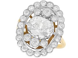 1920s 3.98ct Diamond Ring in 18ct Yellow Gold