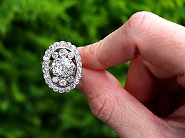 1920s Large Diamond Ring Outside