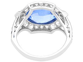 Ceylon Sapphire and Diamond Ring UK
