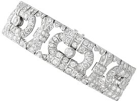 10.84ct Diamond and Platinum Bracelet - Art Deco - Antique Circa 1920