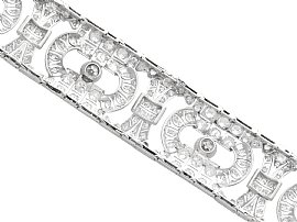 Art Deco Platinum Diamond Bracelet for Sale