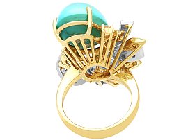 Vintage Turquoise Ring in Gold