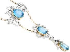 19th Century Aquamarine Necklace