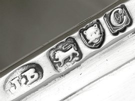 Novelty Condiment Set in Sterling Silver hallmarks 