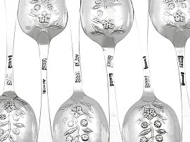 Silver Picture Back Teaspoons