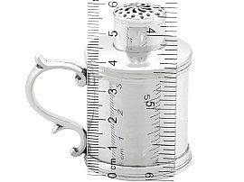 Victorian Silver Kitchen Pepper with Ruler