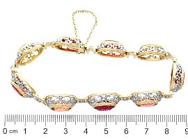 Garnet and Citrine Bracelet in Gold