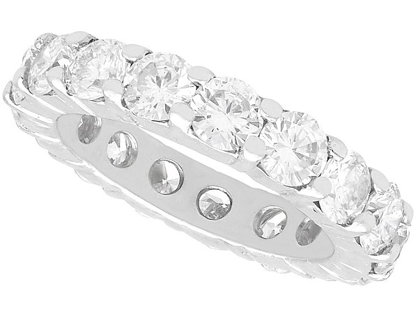 Size H Eternity Ring in Platinum for Sale
