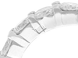 Size H Eternity Ring in Platinum Hallmark